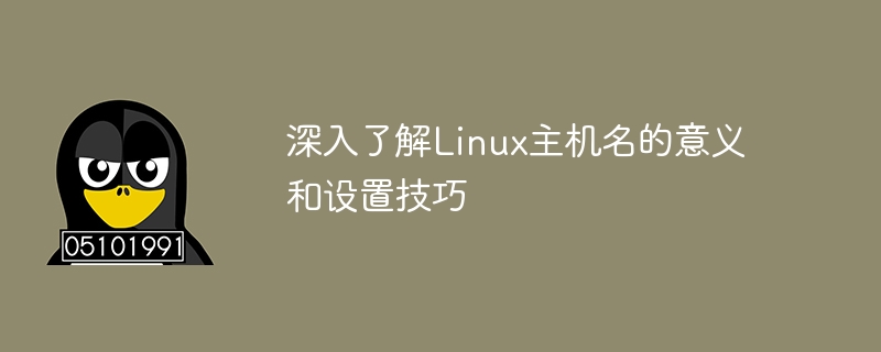 深入了解Linux主機名稱的意義與設定技巧