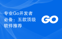 专业Go开发者必备：五款顶级软件推荐
