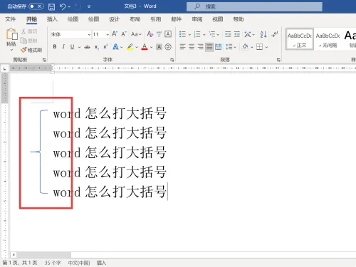 How to type braces in word? How to enter braces in Word document