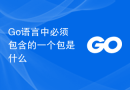 Go语言中必须包含的一个包是什么