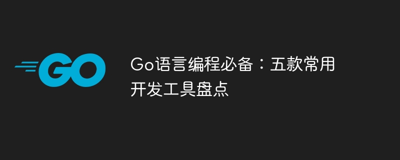 Go語言程式設計必備：五款常用開發工具盤點