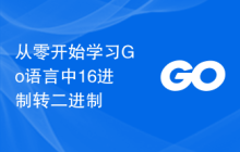 从零开始学习Go语言中16进制转二进制