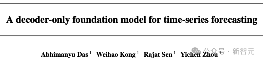 With only 200M parameters, zero-sample performance surpasses supervised! Google releases basic time series prediction model TimesFM