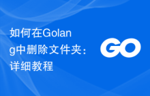 如何在Golang中删除文件夹:详细教程
