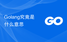 Golang究竟是什么意思
