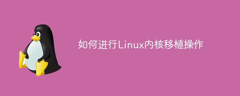 Linux カーネル移植の実行方法