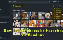 如何在Windows 11中按收藏夹对照片进行排序
