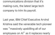 拥抱 AI 裁员 8000！百年巨头 IBM 的“广进计划”开始了