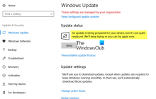 正在为您的设备准备更新，但尚未完全准备好
