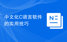 中文化C语言软件的实用技巧