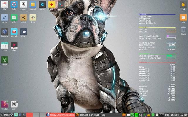 disque USB dinstallation de Puppylinux