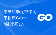 字节跳动是否倾向于使用Golang进行开发?