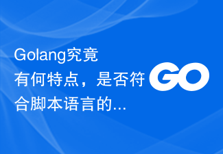 Golang究竟有何特点，是否符合脚本语言的定义？