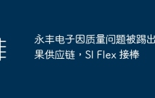永丰电子因质量问题被踢出苹果供应链，SI Flex 接棒