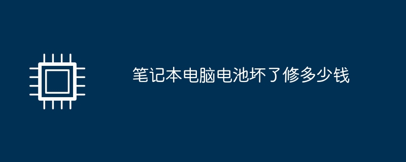 笔记本电脑电池坏了修多少钱-硬件新闻-