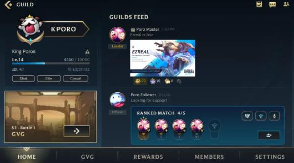 Panduan cara bermain Guild Showdown dalam permainan mudah alih League of Legends