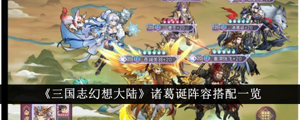 List of Zhuge Dans lineup in Three Kingdoms Fantasy Continent