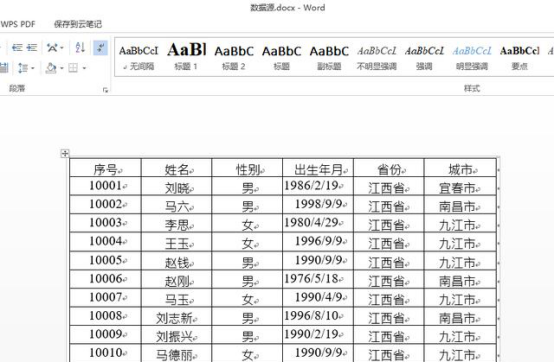 How to convert a picture table into a Word table