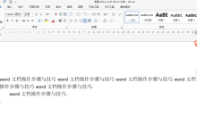 word文档常用基础操作