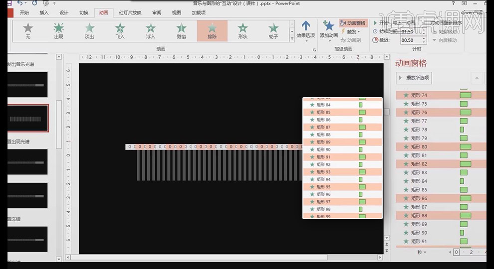 Reka bentuk interaktif ppt grafik dan muzik