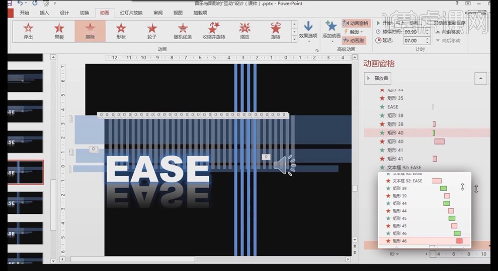 Reka bentuk interaktif ppt grafik dan muzik