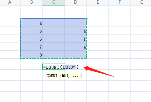 How to use excel counting function