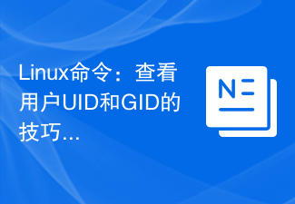 Linux コマンド: ユーザー UID と GID を表示するためのヒント