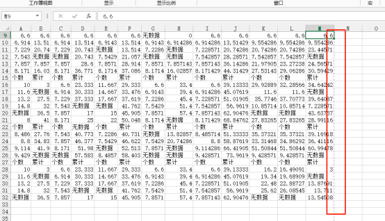 What should I do if the content behind the dotted line in Excel is not displayed when printing?