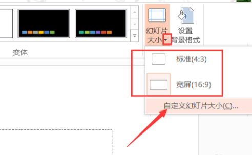 ppt 비율을 설정하는 위치