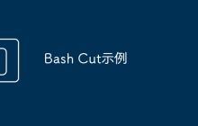 Bash Cut示例