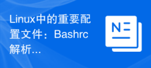 Linux의 중요한 구성 파일: Bashrc 구문 분석