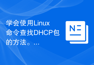 Linux 명령을 사용하여 DHCP 패킷을 찾는 방법을 알아보세요.