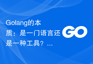 Golang的本质：是一门语言还是一种工具？