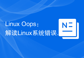 Linux Oops：解读Linux系统错误提示