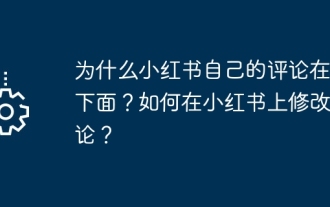 小紅書自身のコメントが一番下にあるのはなぜですか?小紅書へのコメントを変更するにはどうすればよいですか?