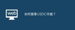 如何查看USDC市值？