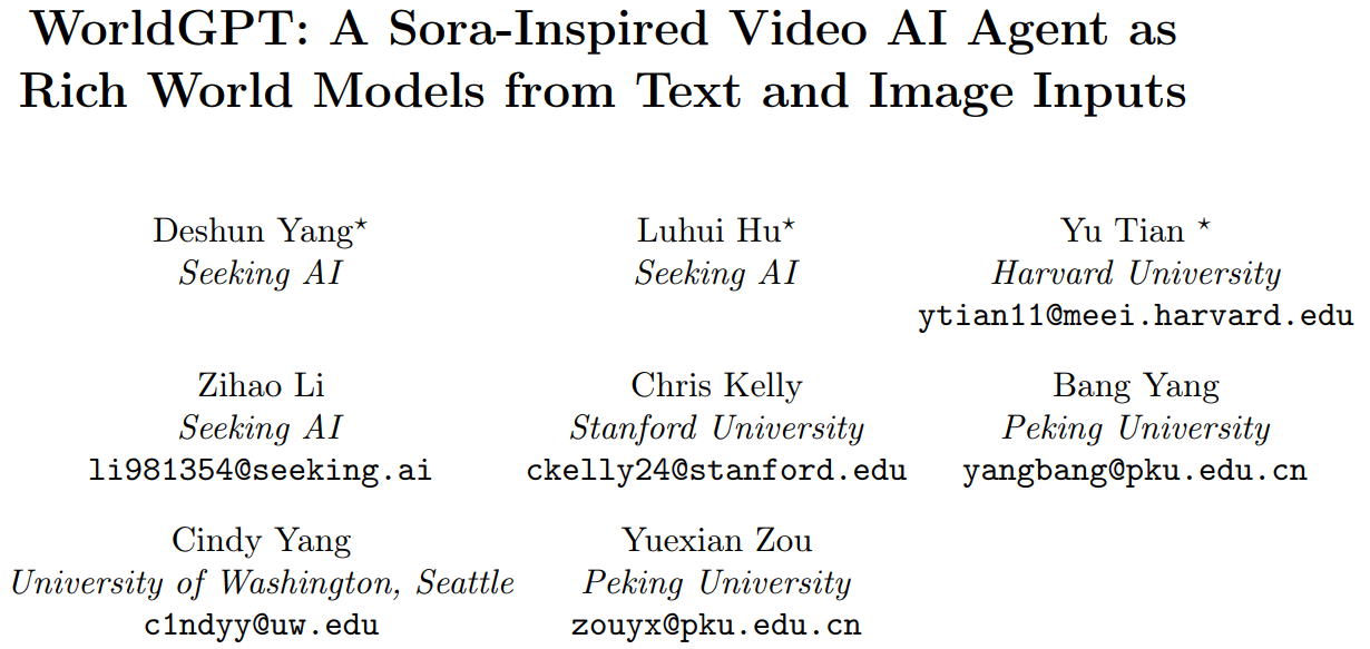 WorldGPT はこちらです: Sora のようなビデオ AI エージェントを作成し、グラフィックスとテキストを「復活」させます