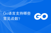 Go语言支持哪些常见函数?