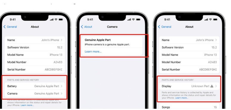 Bagaimana untuk menyemak sama ada bahagian pembaikan iPhone adalah tulen_Pengenalan kepada pertanyaan tulen bahagian rekod pembaikan Apple ios15.2