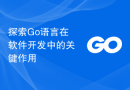 探索Go语言在软件开发中的关键作用
