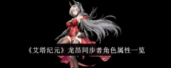 《艾塔纪元》龙昂同步者角色属性一览