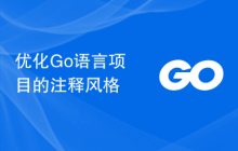 优化Go语言项目的注释风格