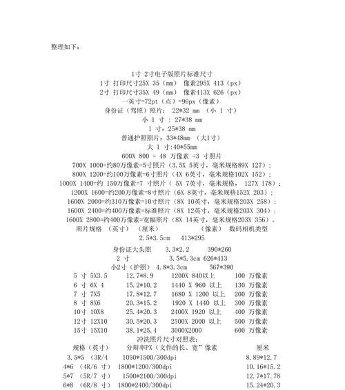 2吋照片尺寸多大像素（照片尺寸的手機）