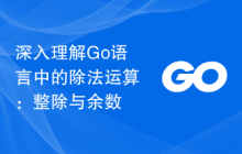深入理解Go语言中的除法运算:整除与余数