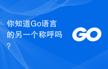 你知道Go语言的另一个称呼吗?