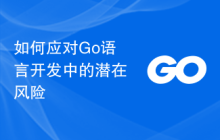 如何应对Go语言开发中的潜在风险