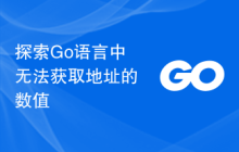 探索Go语言中无法获取地址的数值