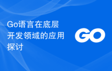 Go语言在底层开发领域的应用探讨