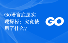 Go语言底层实现探秘:究竟使用了什么?