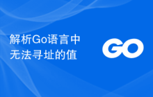 解析Go语言中无法寻址的值